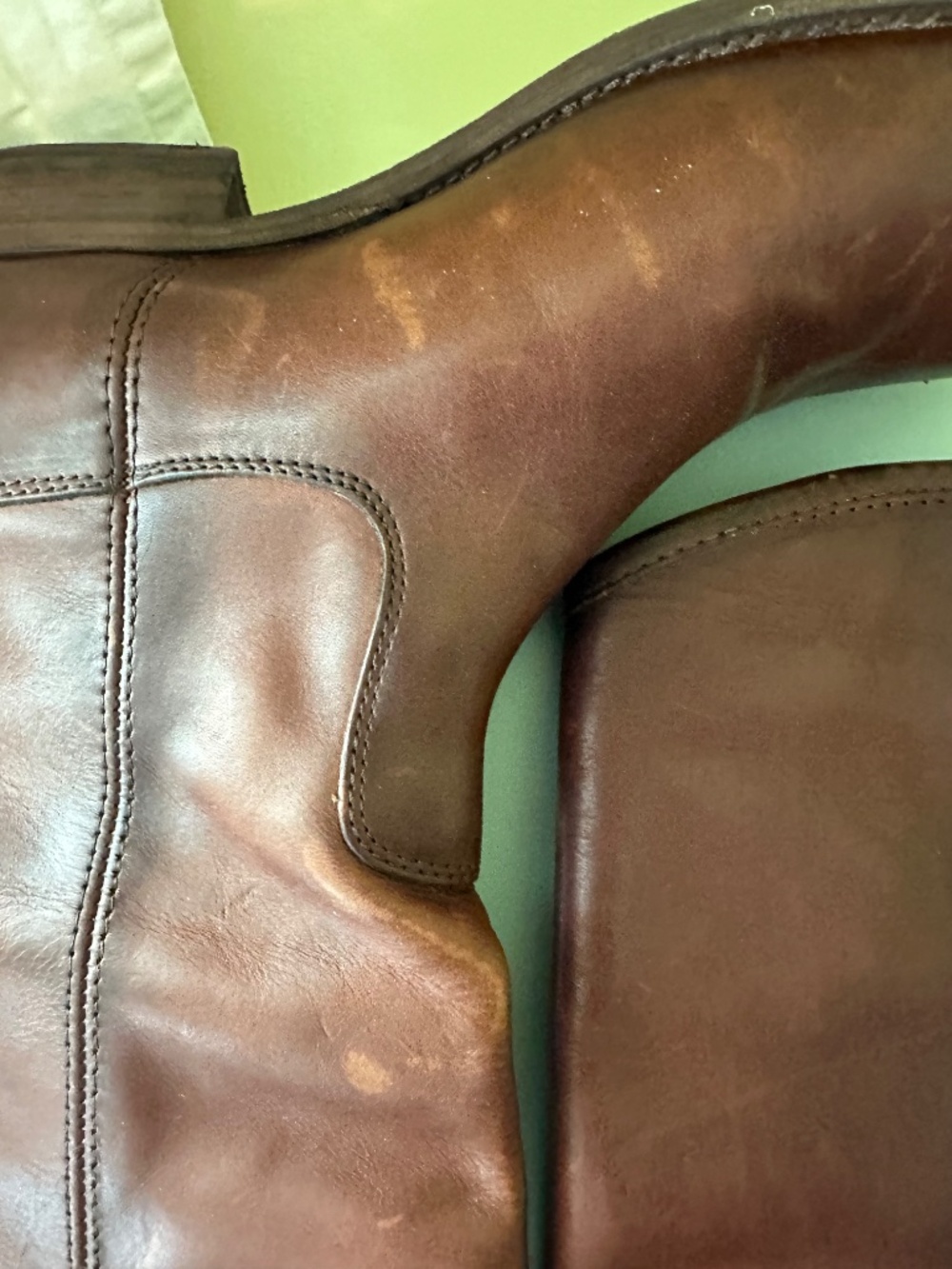 Frye Tall Boots, chestnut brown leather, size 8 - Picture 6 of 10